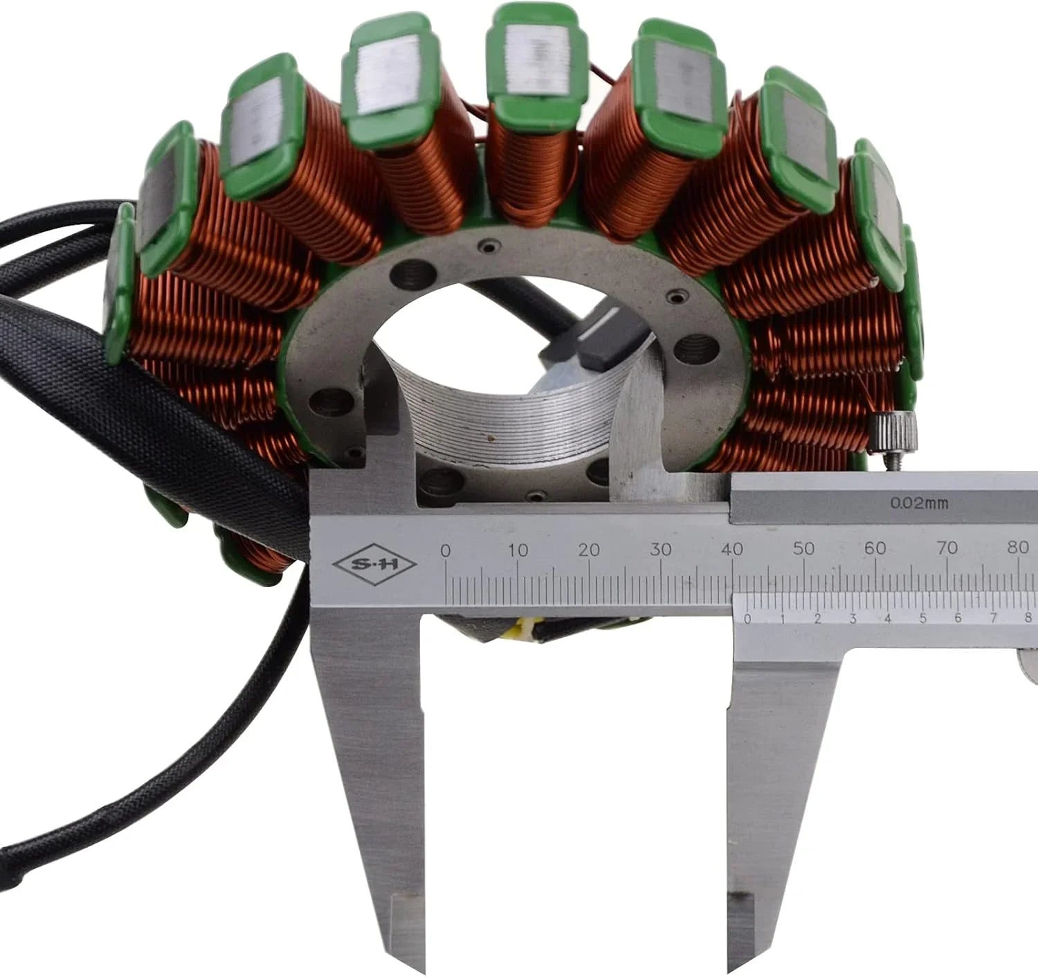 Polaris Ranger 500 stator with copper coils measured by caliper, motorcycle engine part