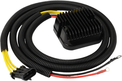 Polaris Sportsman rectifier voltage regulator with black cooling fins and wiring harness