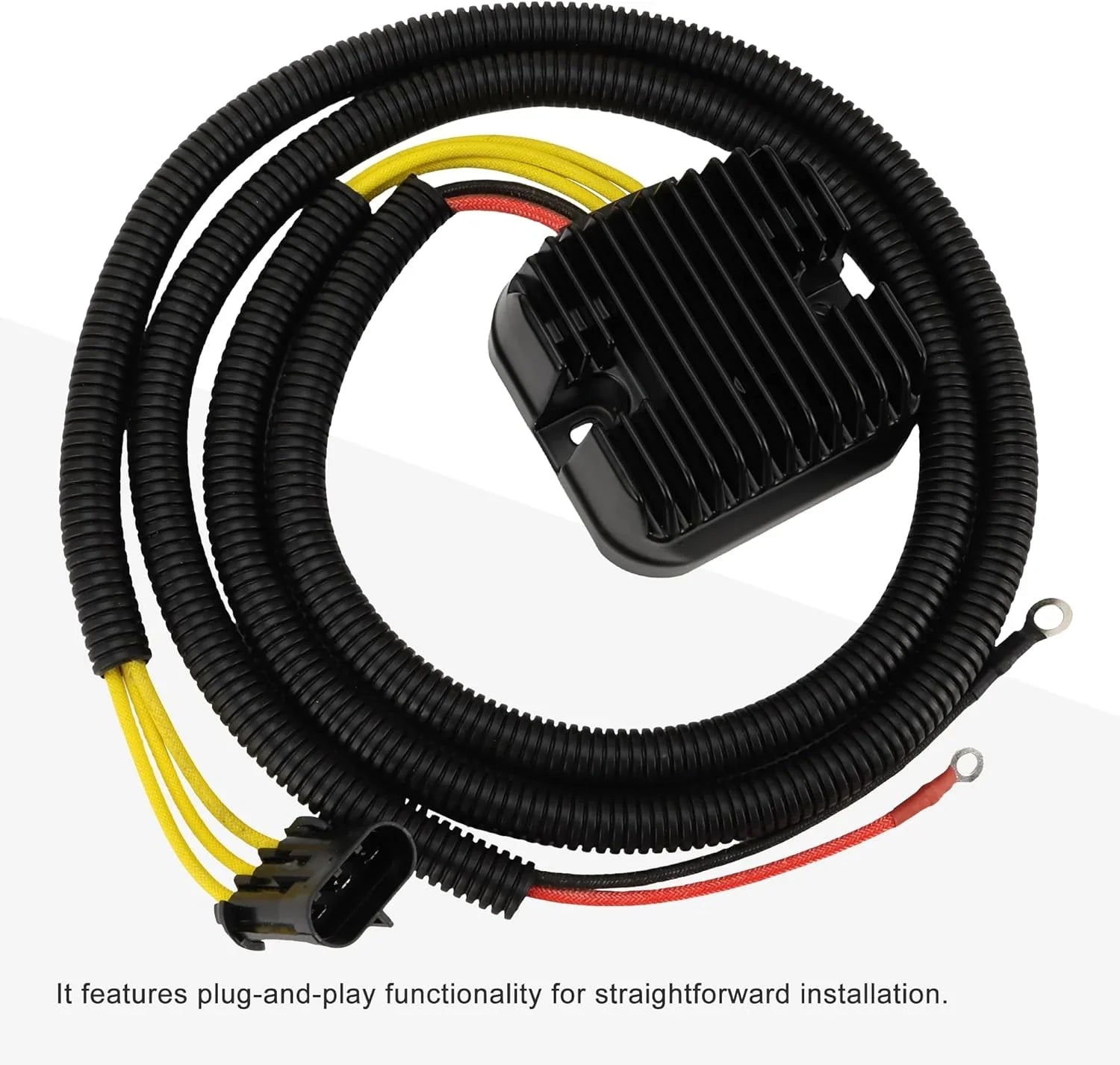 Polaris Sportsman rectifier regulator with wiring harness and plug connectors