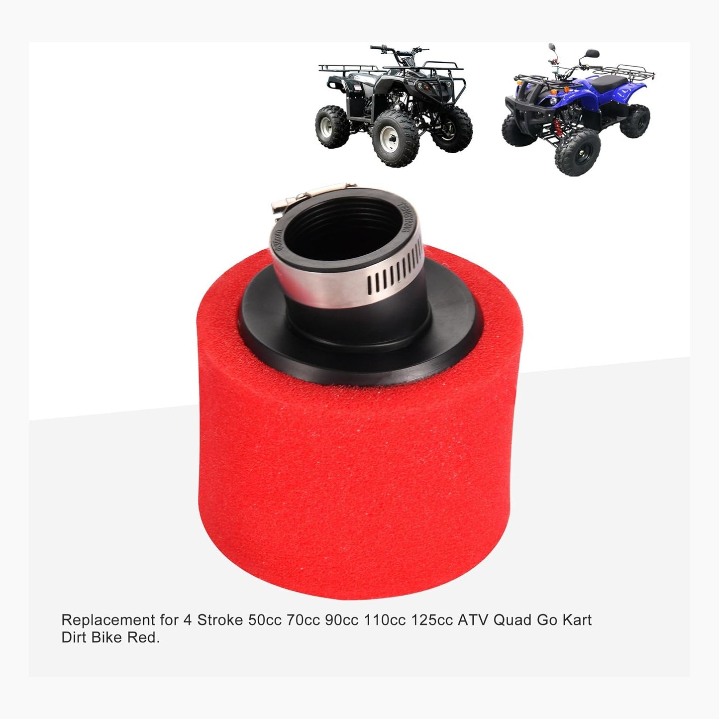 RED Bent Air Filter 35/38/42/45/48mm