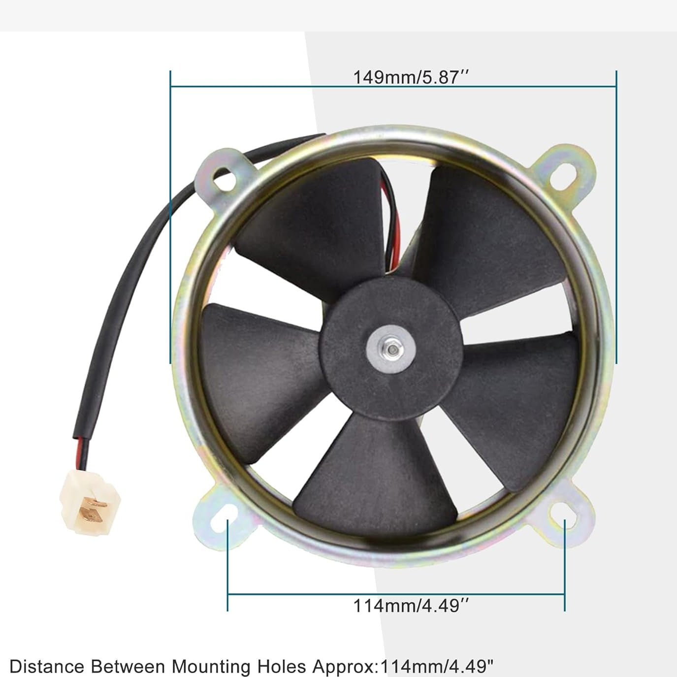 GOOFIT 12V Radiator Electric Cooling Fan for 150cc 200cc Quad Dirt Bike ATV Buggy