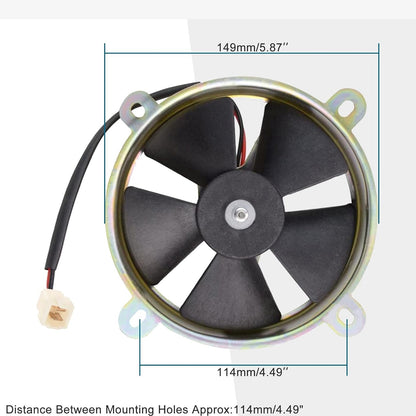 GOOFIT 12V Radiator Electric Cooling Fan for 150cc 200cc Quad Dirt Bike ATV Buggy