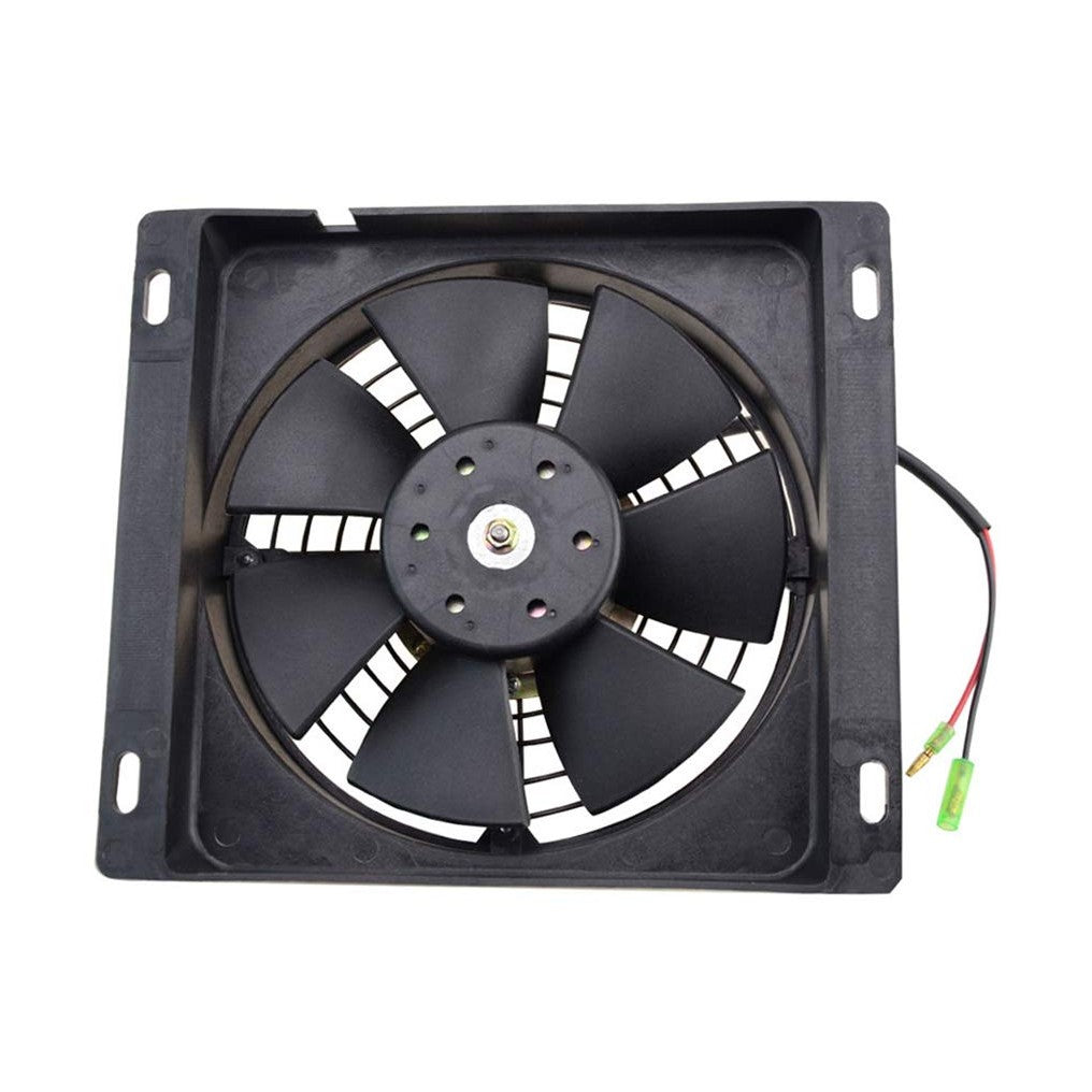 GOOFIT 12V DC Square Radiator Cooling Fan Replacement for 250cc Warter Cooled Engine ATV Quad Dune Buggy Go Kart Scooter Moped