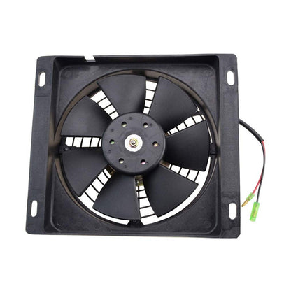 GOOFIT 12V DC Square Radiator Cooling Fan Replacement for 250cc Warter Cooled Engine ATV Quad Dune Buggy Go Kart Scooter Moped