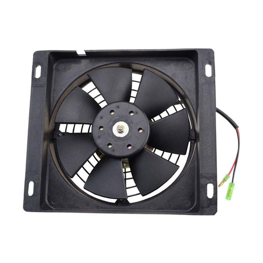 GOOFIT 12V DC Square Radiator Cooling Fan Replacement for 250cc Warter Cooled Engine ATV Quad Dune Buggy Go Kart Scooter Moped