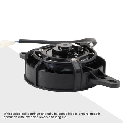 GOOFIT 12V DC Radiator Cooling Fan Replacement for Chinese NC250 150cc 200cc 250cc Water Cooled 4 Wheeler ATV Dirt Pit Bike Motorcycle UTV