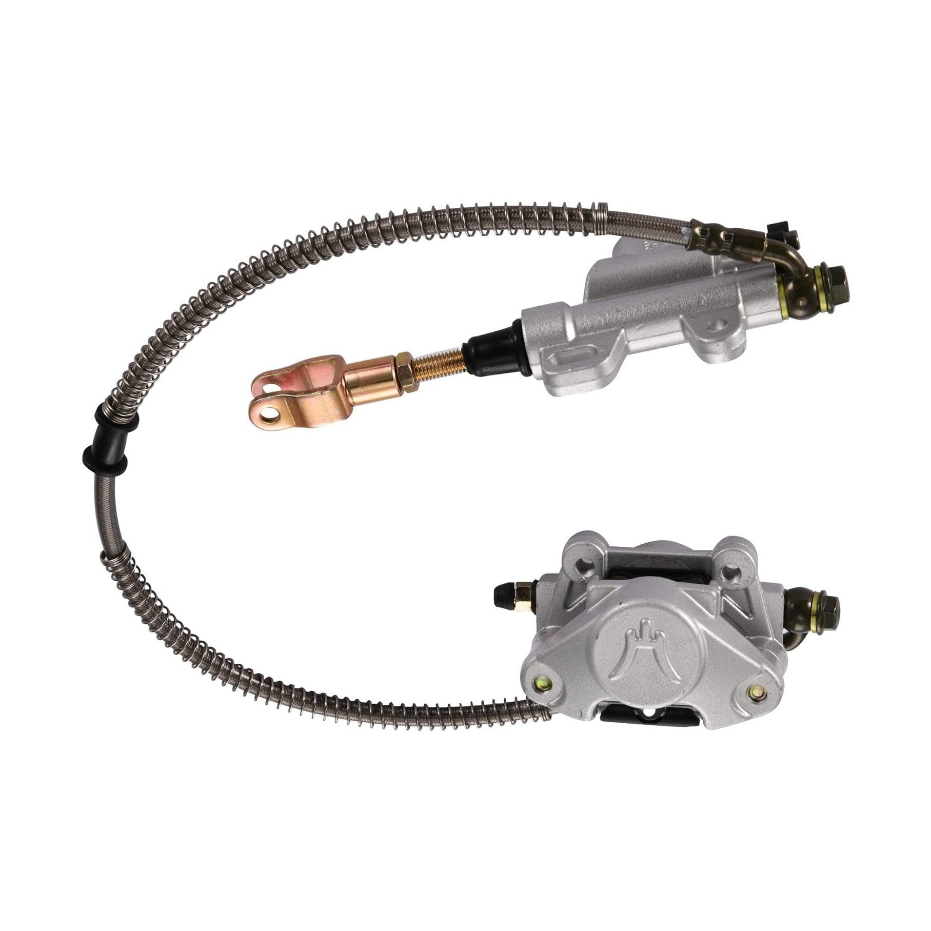 GOOFIT Rear Disc Brake Assembly Master Cylinder Caliper Replacement for 150cc 200cc 250cc Chinese ATV Quad