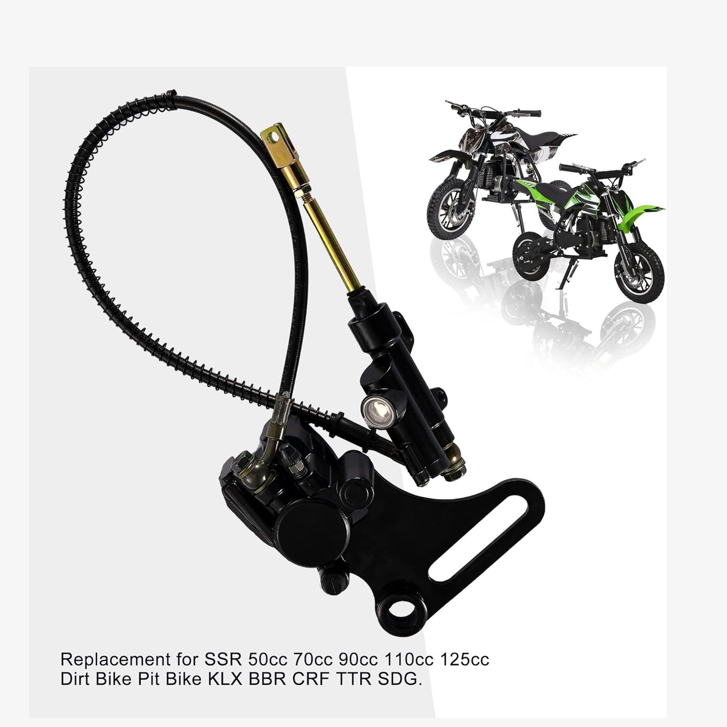 Rear Brake Assembly For SDG SSR 107 110 125 110cc 125cc Pit Dirt Bike