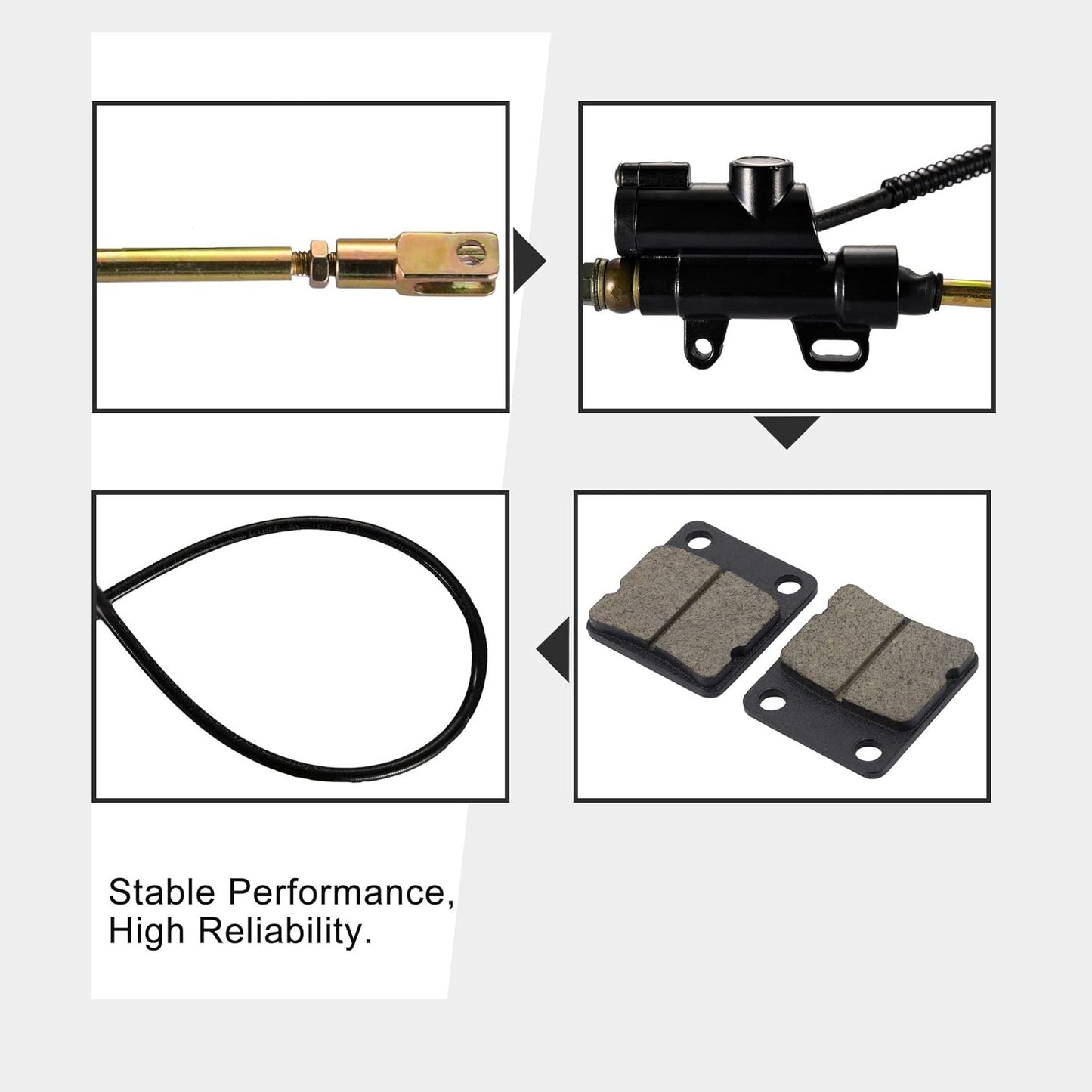 Rear Brake Assembly With Brake Pad For SSR 125/110 KLX BBR CRF TTR SDG