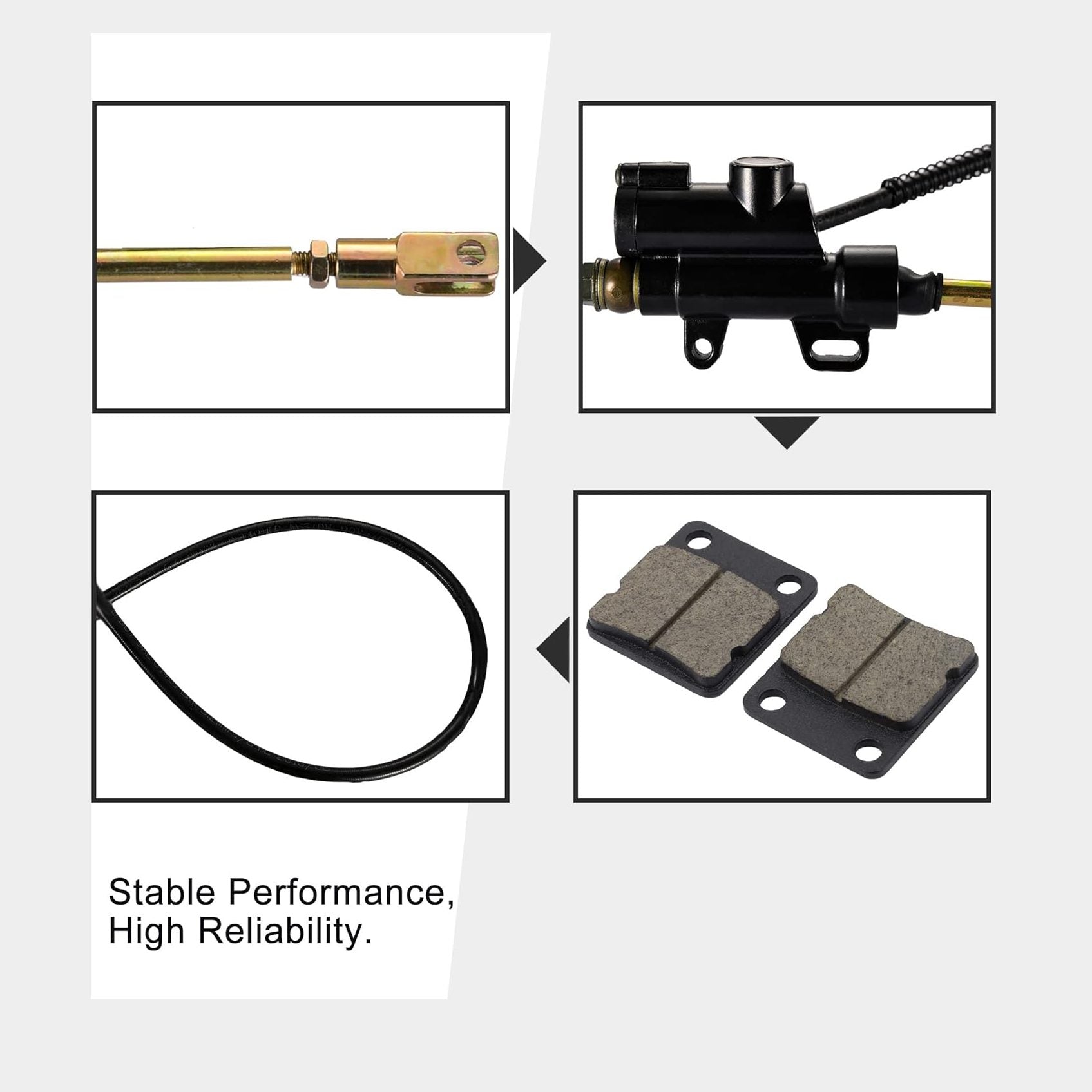 Rear Brake Assembly With Brake Pad For SSR 125/110 KLX BBR CRF TTR SDG