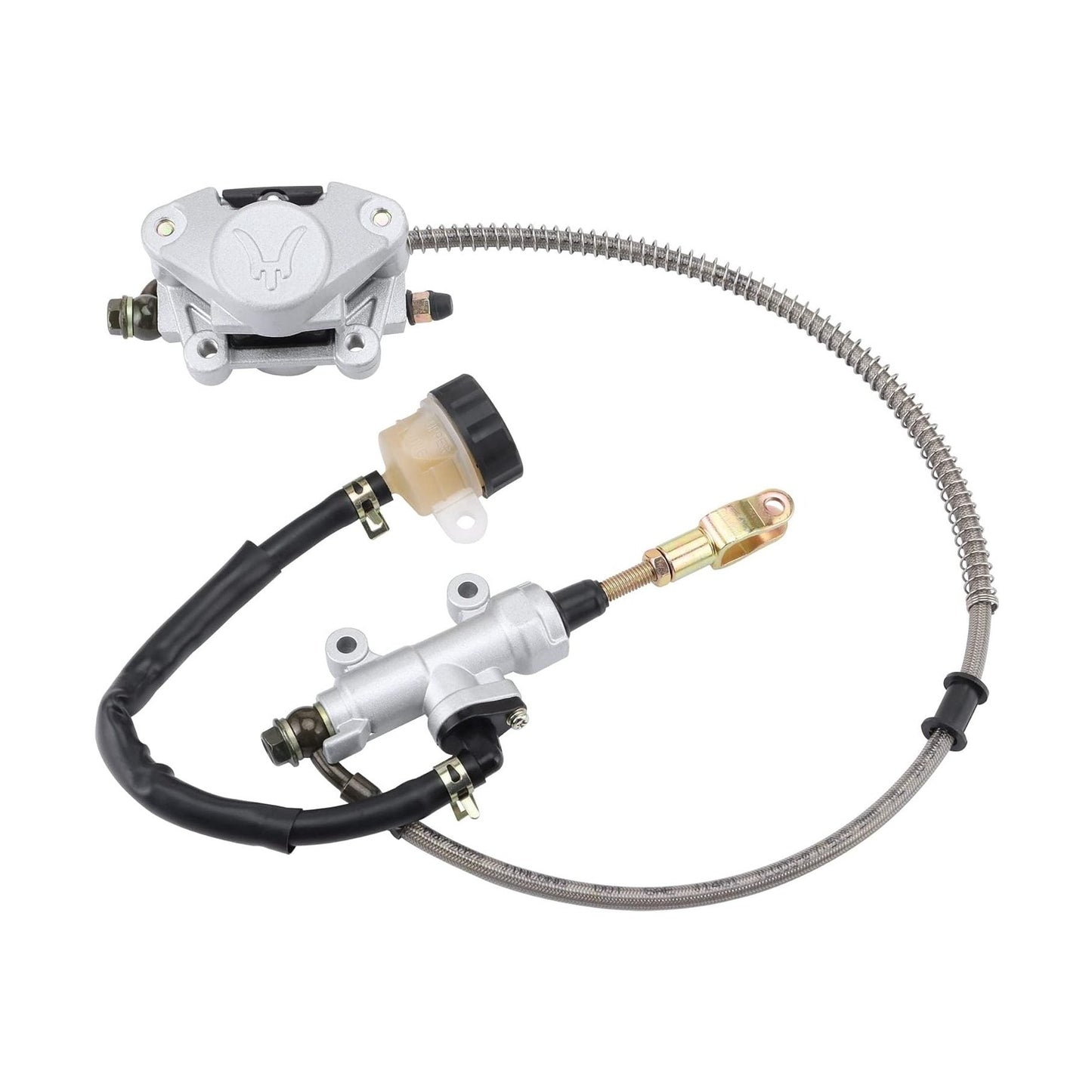 GOOFIT Rear Foot Disc Brake Master Cylinder Assembly with Oiler for 110cc 125cc 150cc 200cc 250cc ATV Quad Dune Buggy