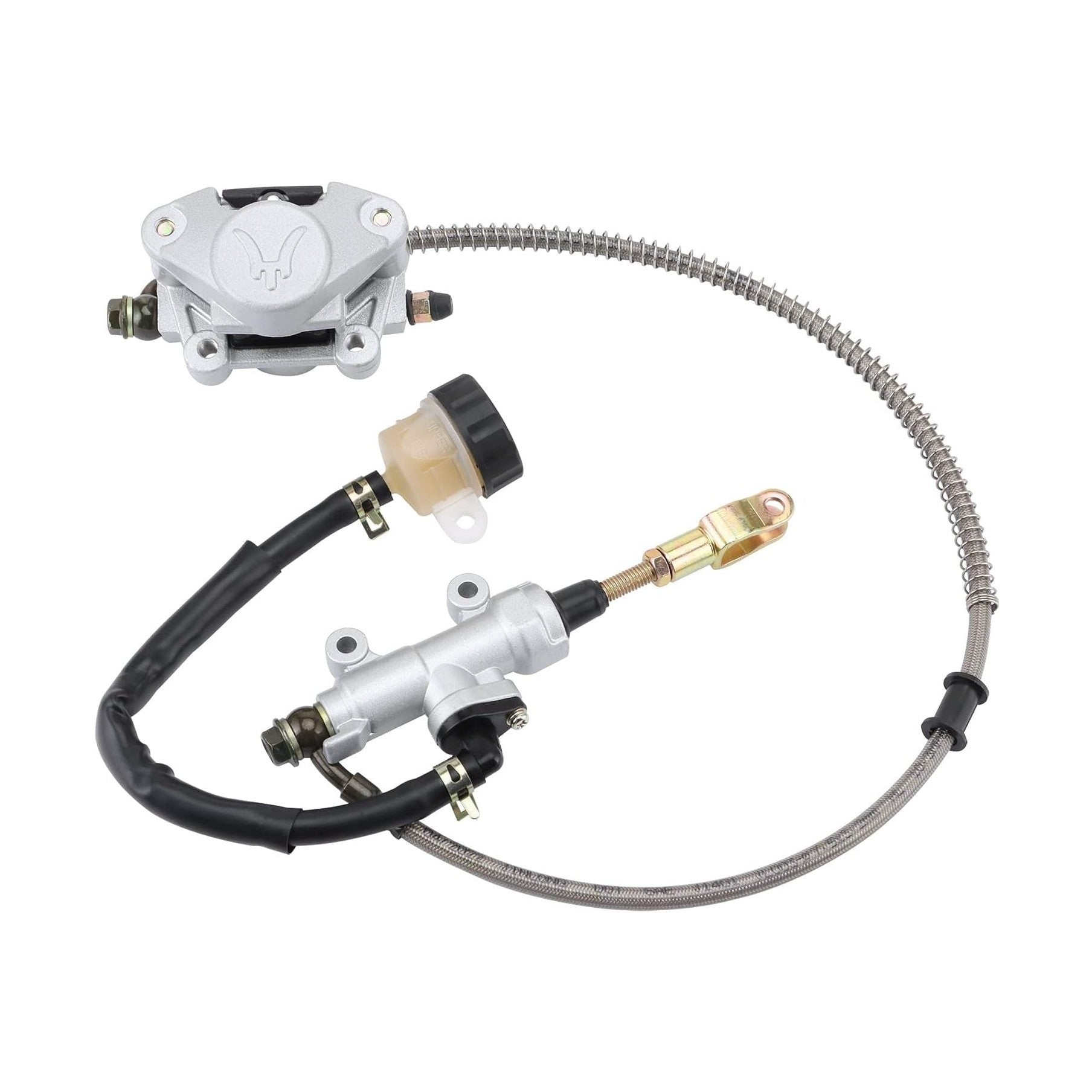 GOOFIT Rear Foot Disc Brake Master Cylinder Assembly with Oiler for 110cc 125cc 150cc 200cc 250cc ATV Quad Dune Buggy