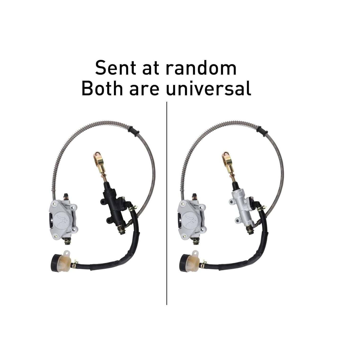 GOOFIT Rear Foot Disc Brake Master Cylinder Assembly with Oiler for 110cc 125cc 150cc 200cc 250cc ATV Quad Dune Buggy