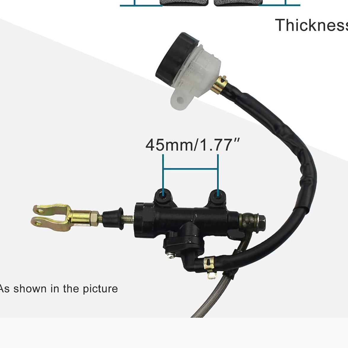 Rear Brake Assembly with Brake Pad For 110cc - 250cc ATV