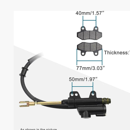 Rear Brake Assembly with Brake Pad For 50cc - 125cc ATV Dirt Bike