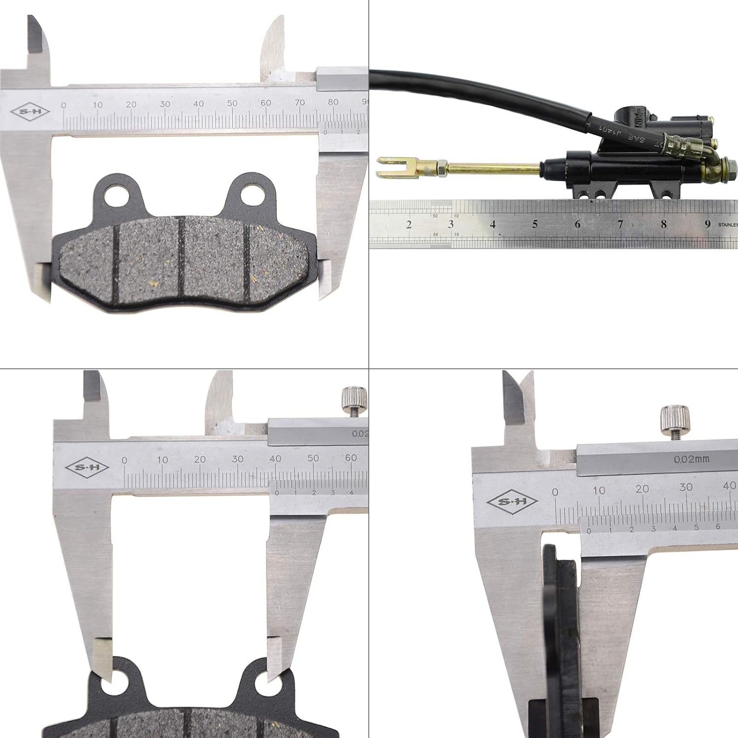 Rear Brake Assembly with Brake Pad For 70cc - 200cc off-road vehicles