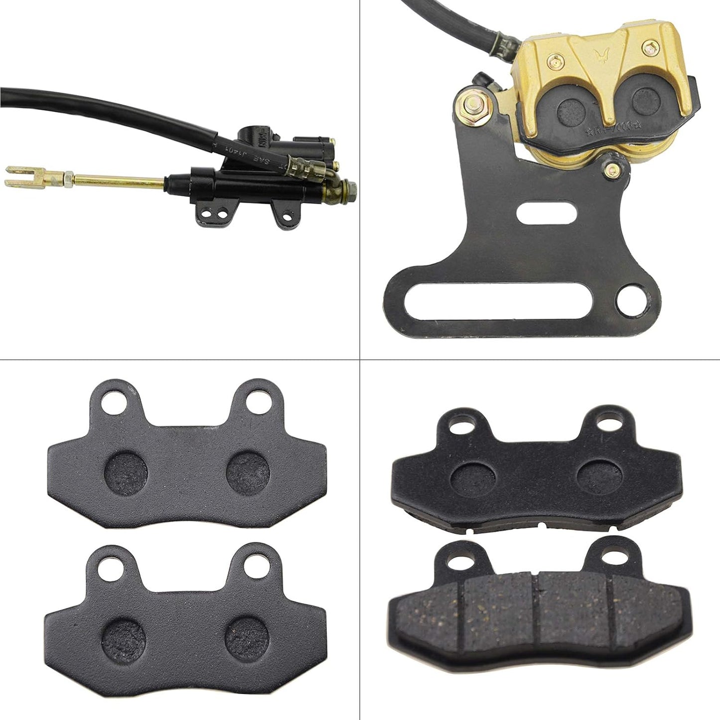 Rear Brake Assembly with Brake Pad For 70cc - 200cc off-road vehicles