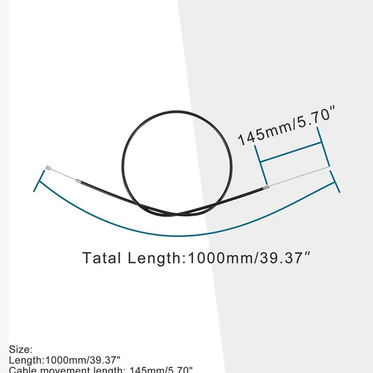 GOOFIT 39.37" Rear Brake Cable Replacement for 2-Stroke 47cc 49cc Pocket Dirt Pit Bike Moped