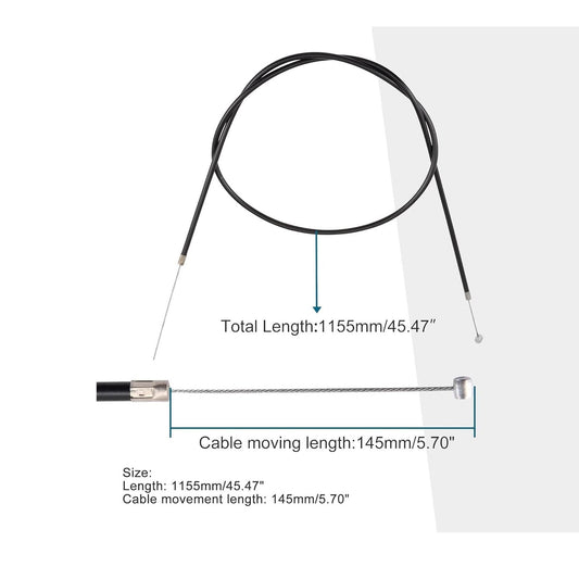 GOOFIT 45.47" Rear Brake Cable for 2 Stroke 43cc 47cc 49cc Engine Mini Pocket Pit Dirt Bike ATV Scooter