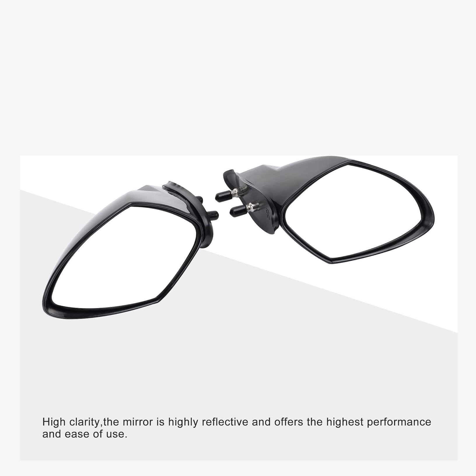 GOOFIT Motorboat Rearview Mirror a pair of Replacement for WaveRunner VX110 VX110 VXR VXS V1 FX Sport Deluxe Cruiser EX Series 2005-2009