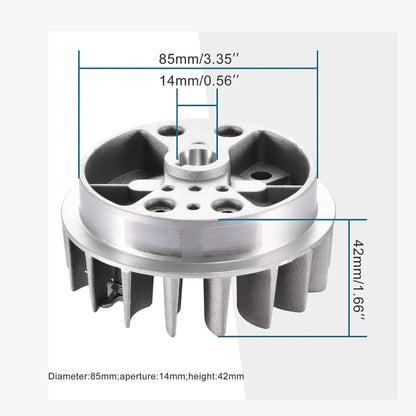 GOOFIT Recoil Pull Starter Flywheel Replacement for 47cc 49cc Engine ATV Quad Mini Dirt Pit Pocket Bike