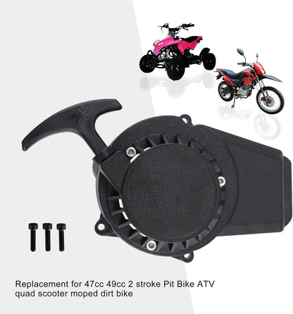 Recoil Starter - Aluminum - 2 Stroke - BLACK - Version 2