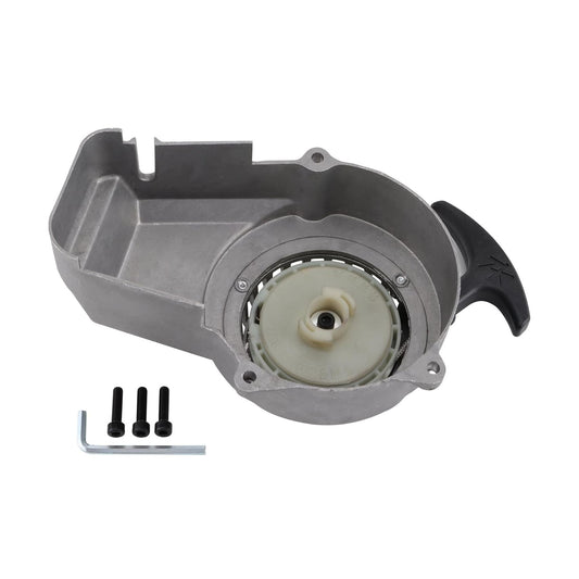 GOOFIT Aluminum Pull Start Recoil Starter Replacement for 2 Stroke 47cc 49cc Pocket Bike Mini Bike Dirt Bike Scooter ATV Quad Motorcycle