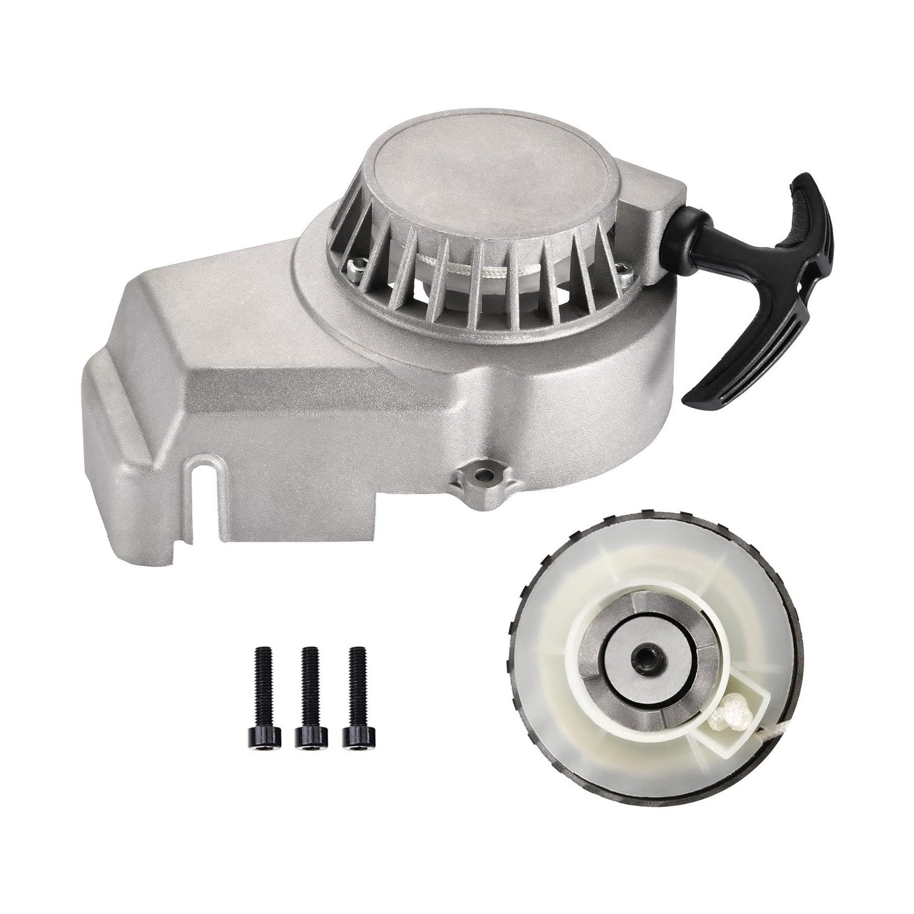 GOOFIT Metal Pull Starter for 2 Stroke 47cc 49cc Pocket Bike Mini Bike Dirt Bike Scooter ATV Quad Motorcycle