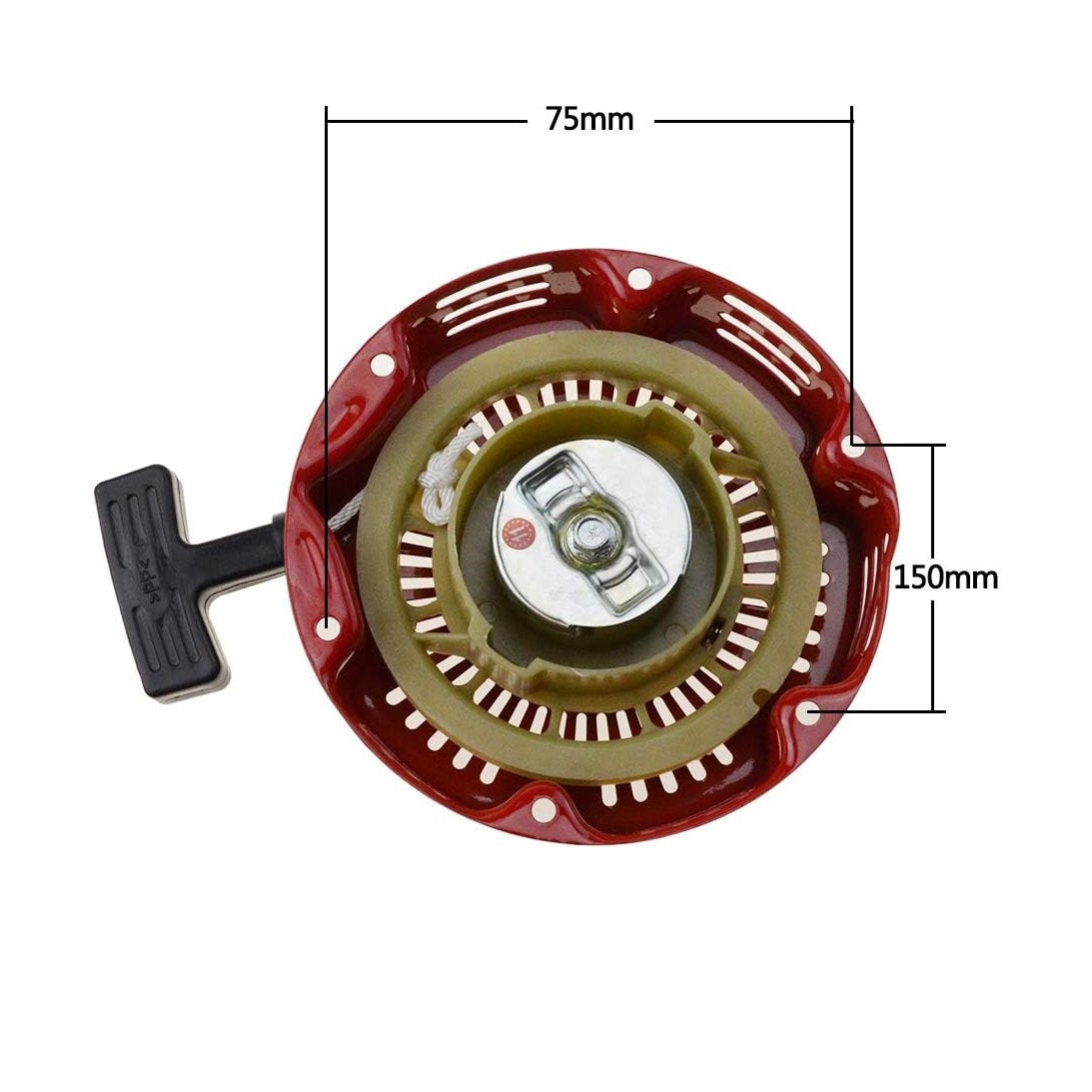 GOOFIT Pull Start Recoil Starter Replacement for 154F Generator Engine Pit Bike ATV Quad Moped Scooter Bicycles Red