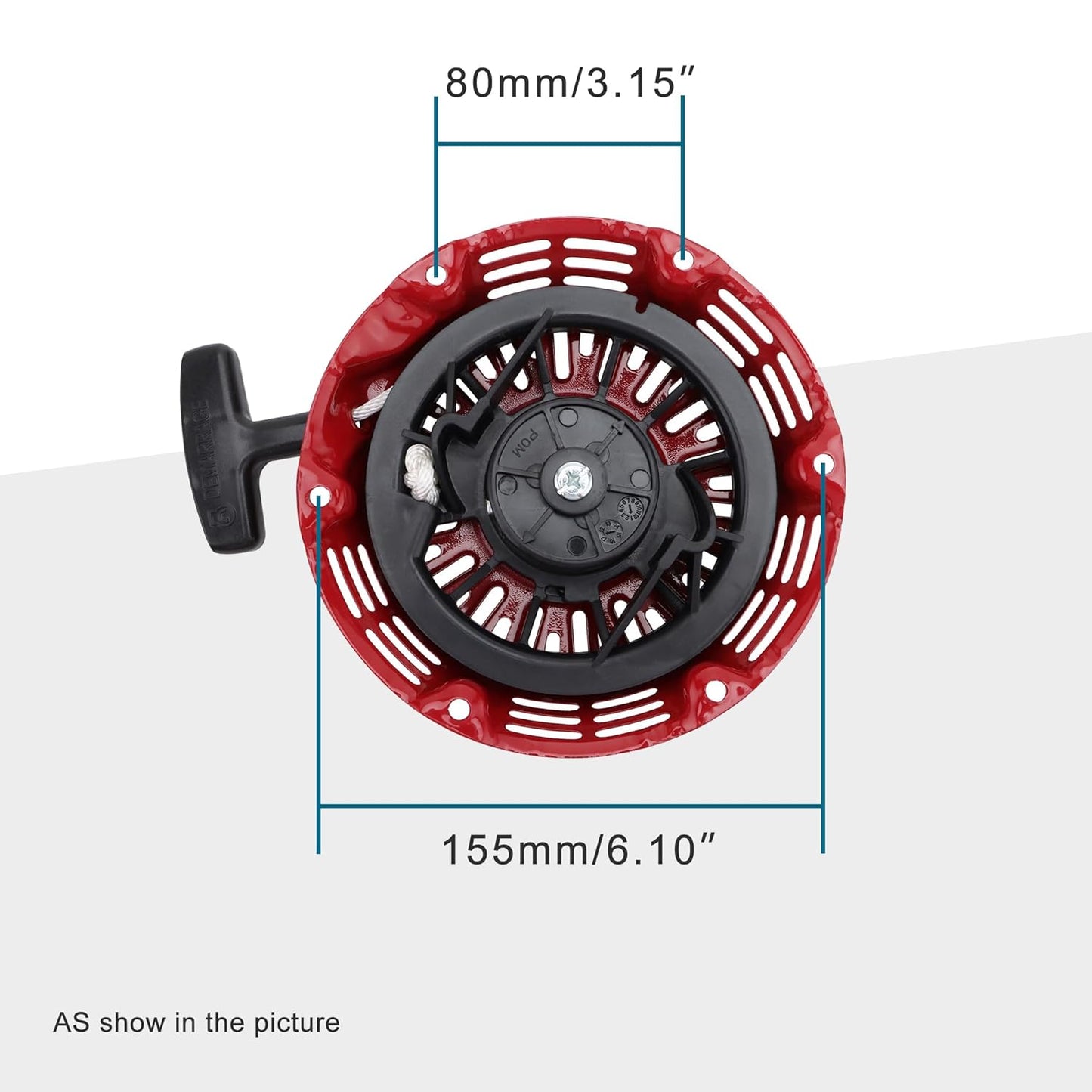 GOOFIT New Pull Start Recoil Starter Replacement for GX120 GX160 GX168 GX200 4hp 5.5hp 6.5hp 28400-ZE1-003ZF 28400-ZH8-013YA Go Kart Engine Generator Parts