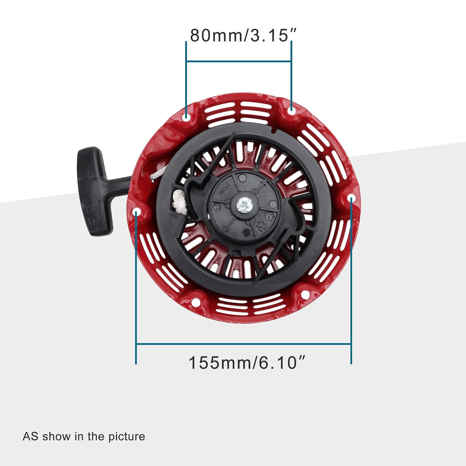 GOOFIT New Pull Start Recoil Starter Replacement for GX120 GX160 GX168 GX200 4hp 5.5hp 6.5hp 28400-ZE1-003ZF 28400-ZH8-013YA Go Kart Engine Generator Parts