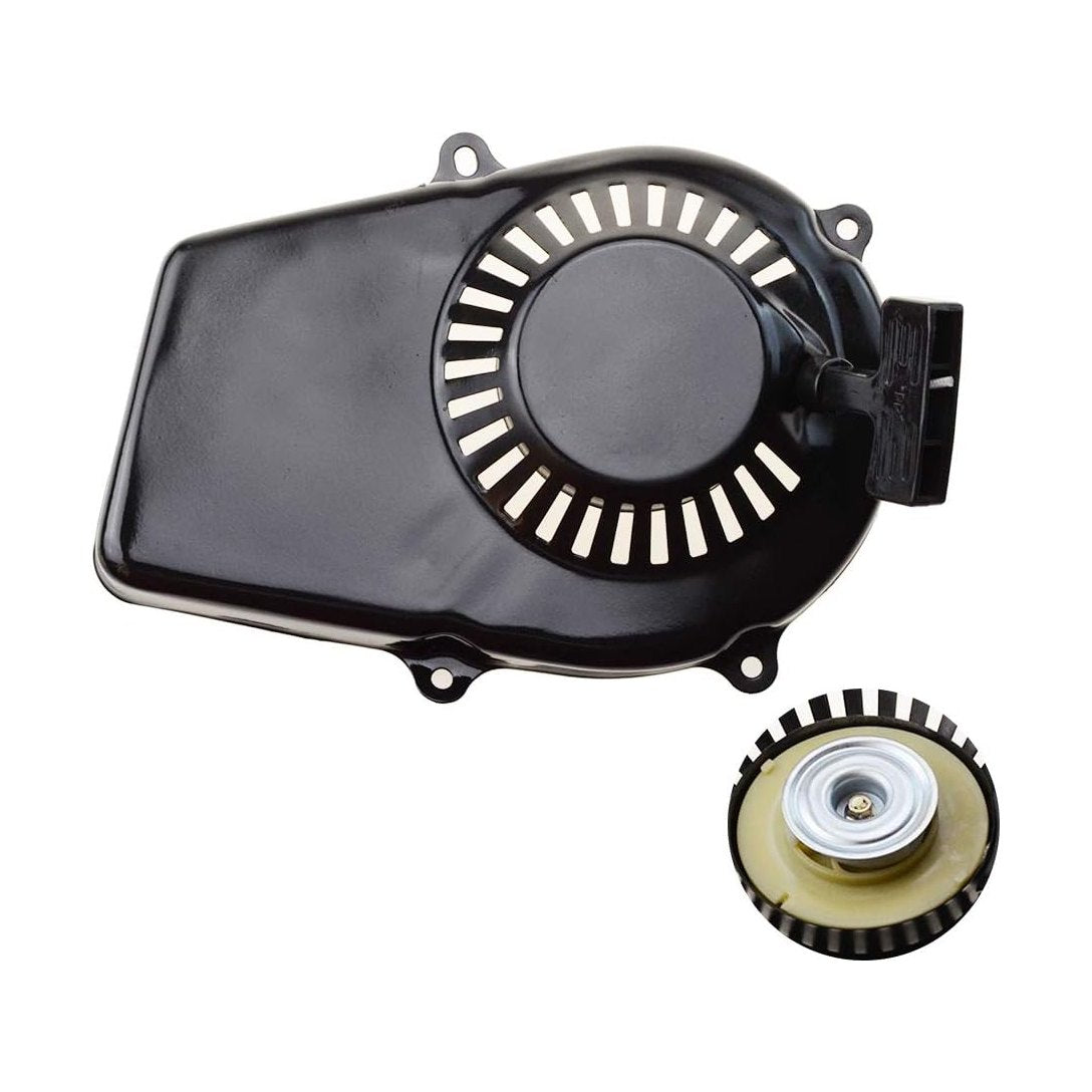 GOOFIT 2-stroke Pull Start Starter Black Recoil Starter Assembly Replacement for ET650 ET950 Lawn Mower Motor Engine Generator