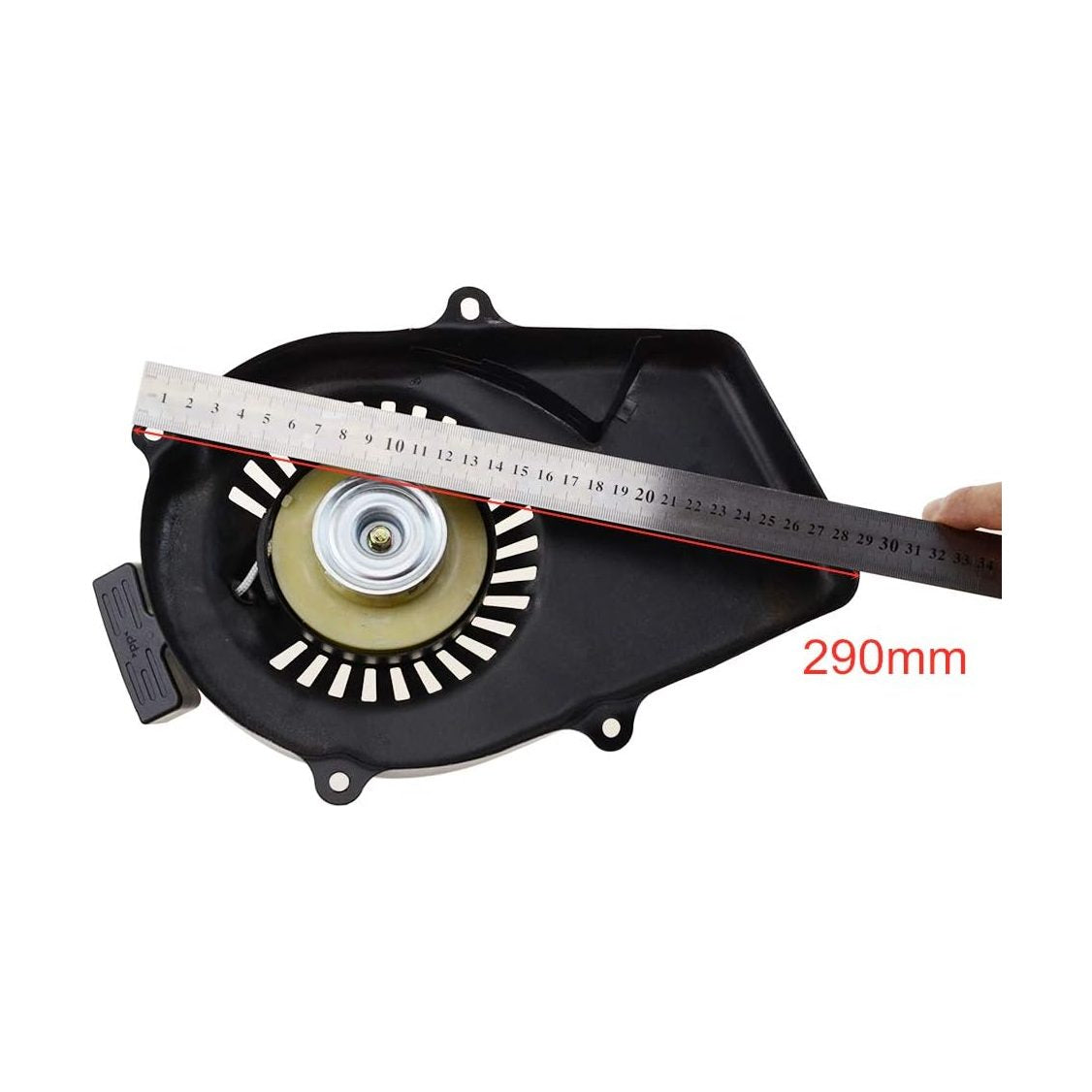 GOOFIT 2-stroke Pull Start Starter Black Recoil Starter Assembly Replacement for ET650 ET950 Lawn Mower Motor Engine Generator