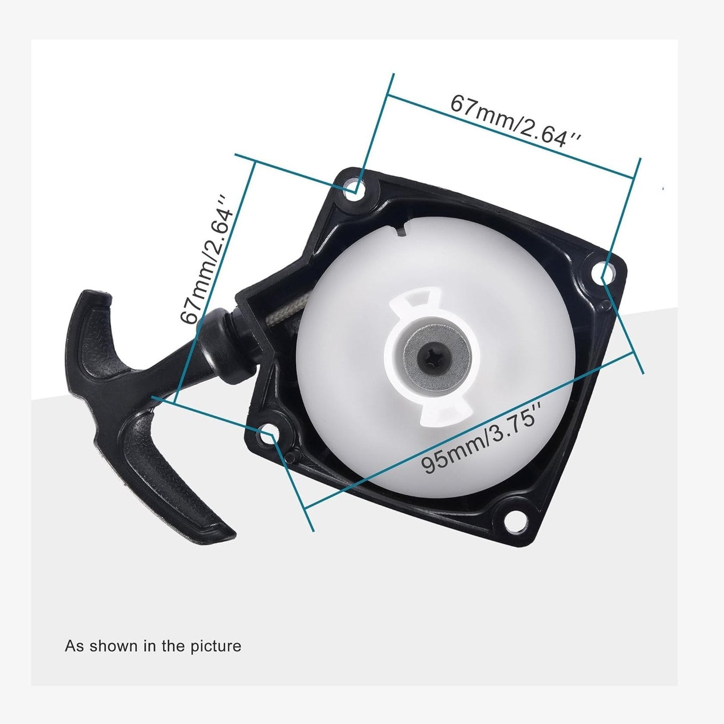 GOOFIT Pull Start Recoil Starter Replacement for 2 Stroke 43cc 47cc 49cc Tanaka Bladez Mini Pocket Bike X1 X2 X8 XTreme Gas Scooters ATV Quad