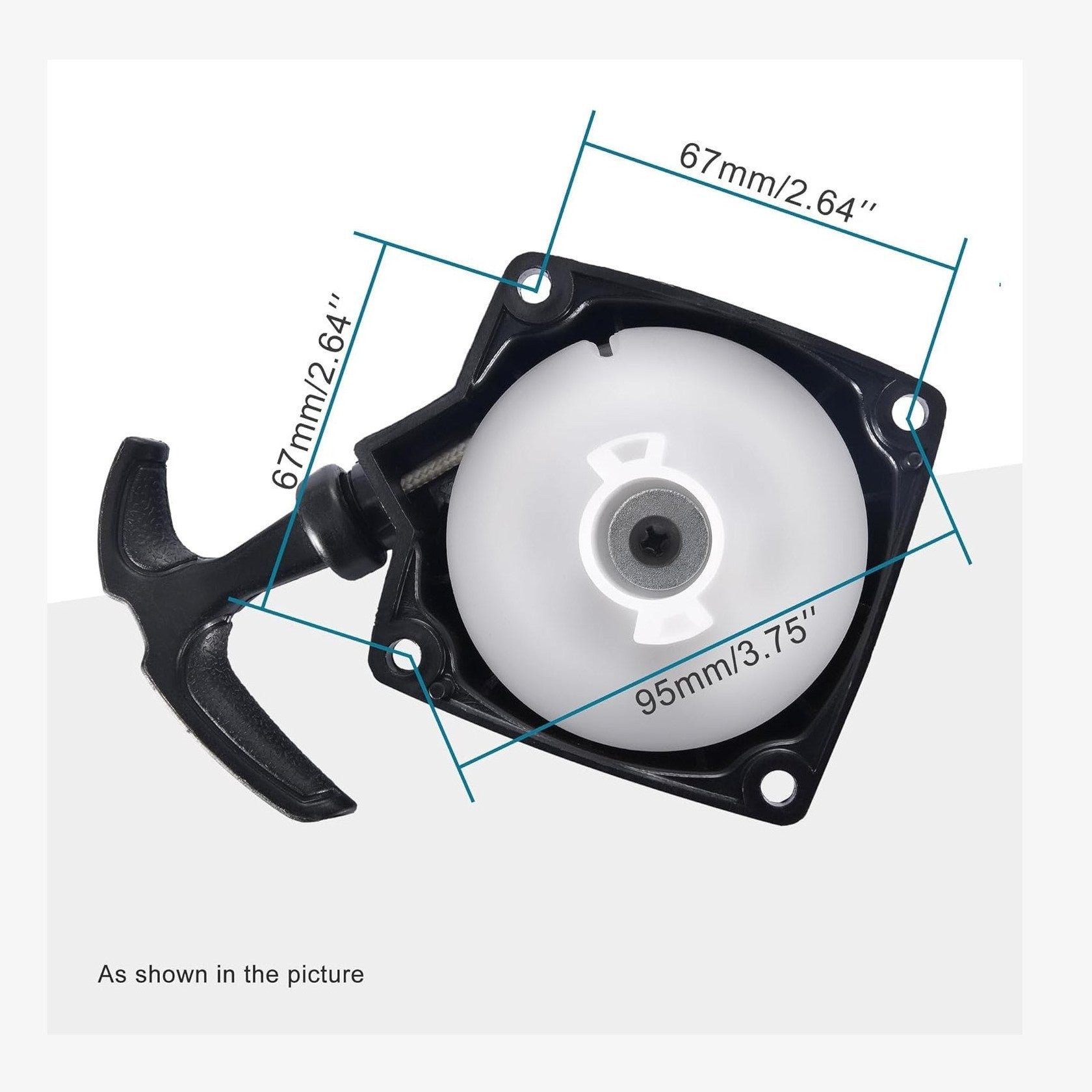 GOOFIT Pull Start Recoil Starter Replacement for 2 Stroke 43cc 47cc 49cc Tanaka Bladez Mini Pocket Bike X1 X2 X8 XTreme Gas Scooters ATV Quad