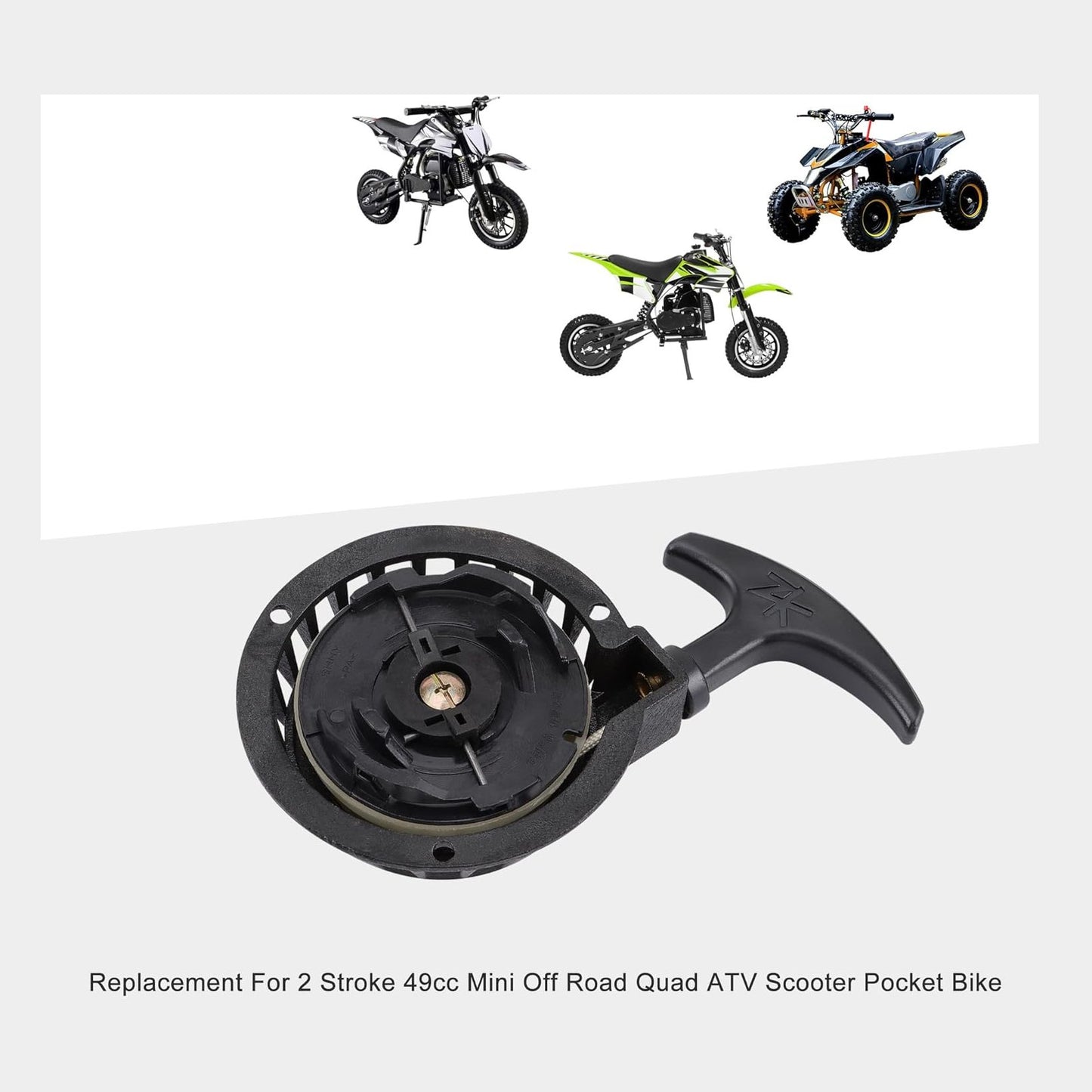 GOOFIT Pull Start Recoil Starter for 43cc 49cc 50cc Mini Pocket Bike ATV Dirt Bike Gas Scooter