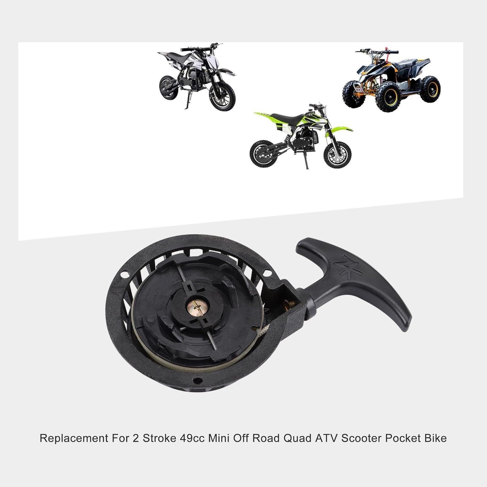 GOOFIT Pull Start Recoil Starter for 43cc 49cc 50cc Mini Pocket Bike ATV Dirt Bike Gas Scooter