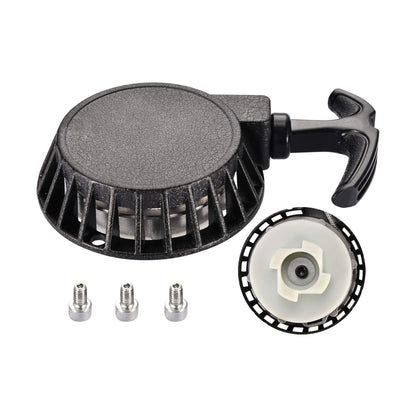 GOOFIT Black Pull Start Recoil Starter Assembly Repleacment for 2 Stroke 43cc 47cc 49cc 50cc Mini Pocket Dirt Bike Scooter