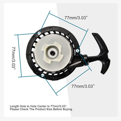 GOOFIT Black Pull Start Recoil Starter Assembly Repleacment for 2 Stroke 43cc 47cc 49cc 50cc Mini Pocket Dirt Bike Scooter