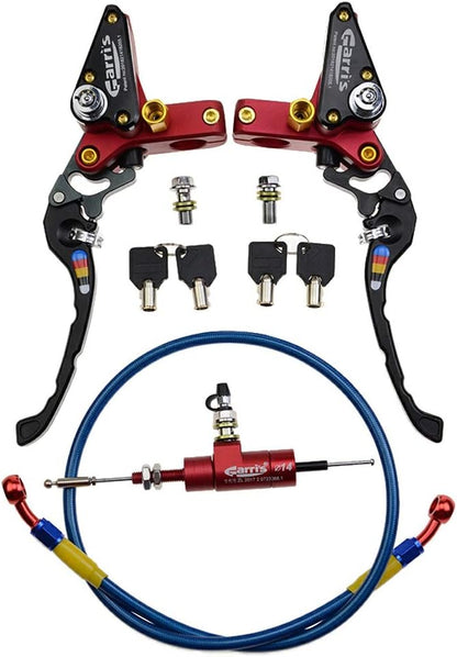 Red Hydraulic Clutch Master Cylinder Lever 22mm for 125cc–250cc Dirt Bike