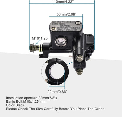 Right Upper Disc Brake Pump for 50cc-250cc ATV Go Kart Quad
