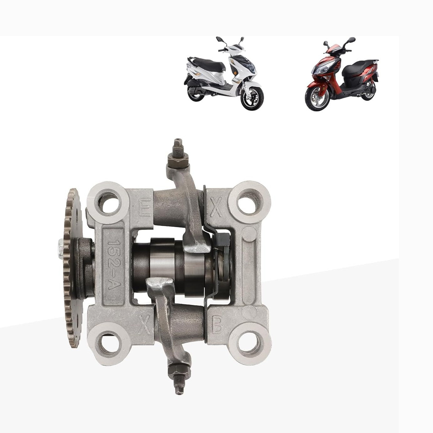 GOOFIT Motorcycle Rocker Arms Camshaft Support Replacement for 161cc Scooter Chinese Moped MTB Go Kart