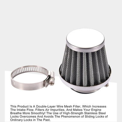 Silver Air Filter 35/38/42/44/58mm