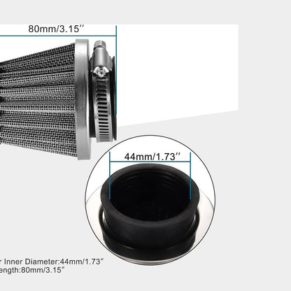 Silver Air Filter 35/38/42/44/58mm