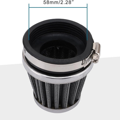 Silver Air Filter 35/38/42/44/58mm