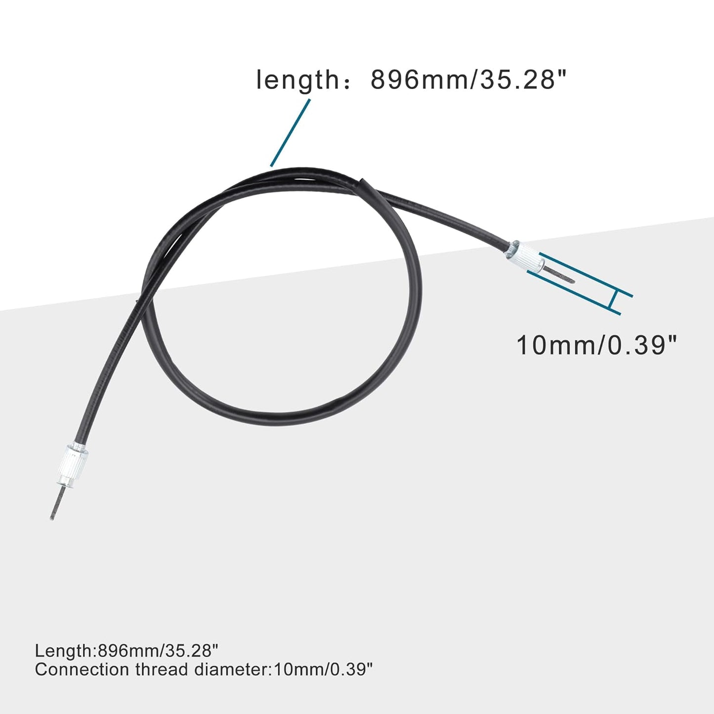 GOOFIT 35.28" Speedometer Cable for GY6 50cc Moped Motorcycle Scooter Accessory