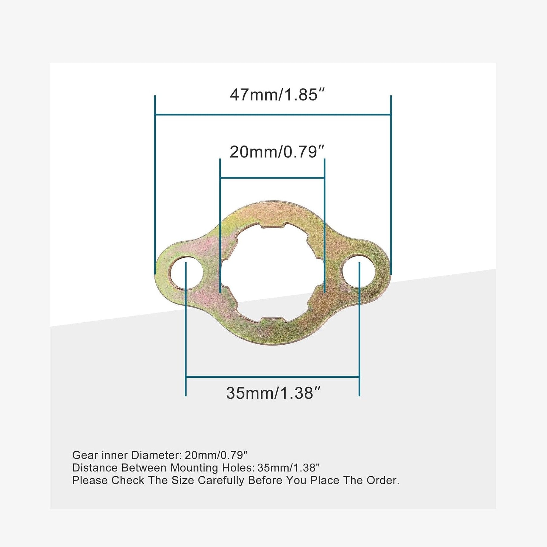 GOOFIT 20mm Engine Sprocket Retainer Plate Sets for 50cc 70cc 90cc 110cc 125cc 150cc Horizontal Engine ATV Dirt Bike Go Kart