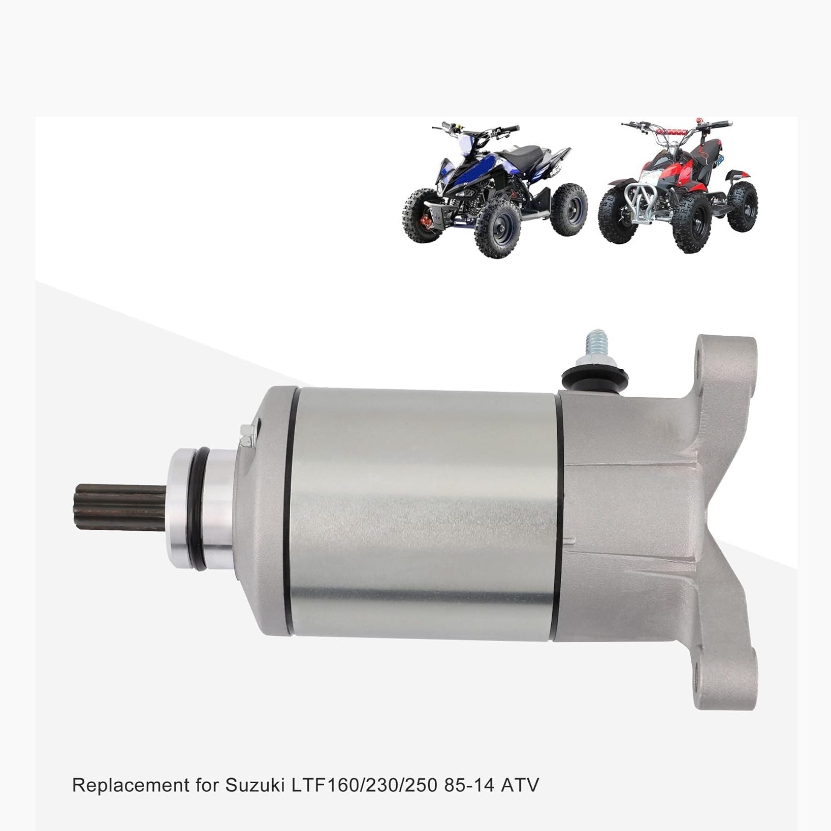 Starter Motor 10 Tooth For Suzuki LTF160/230/250 85-14 ATV