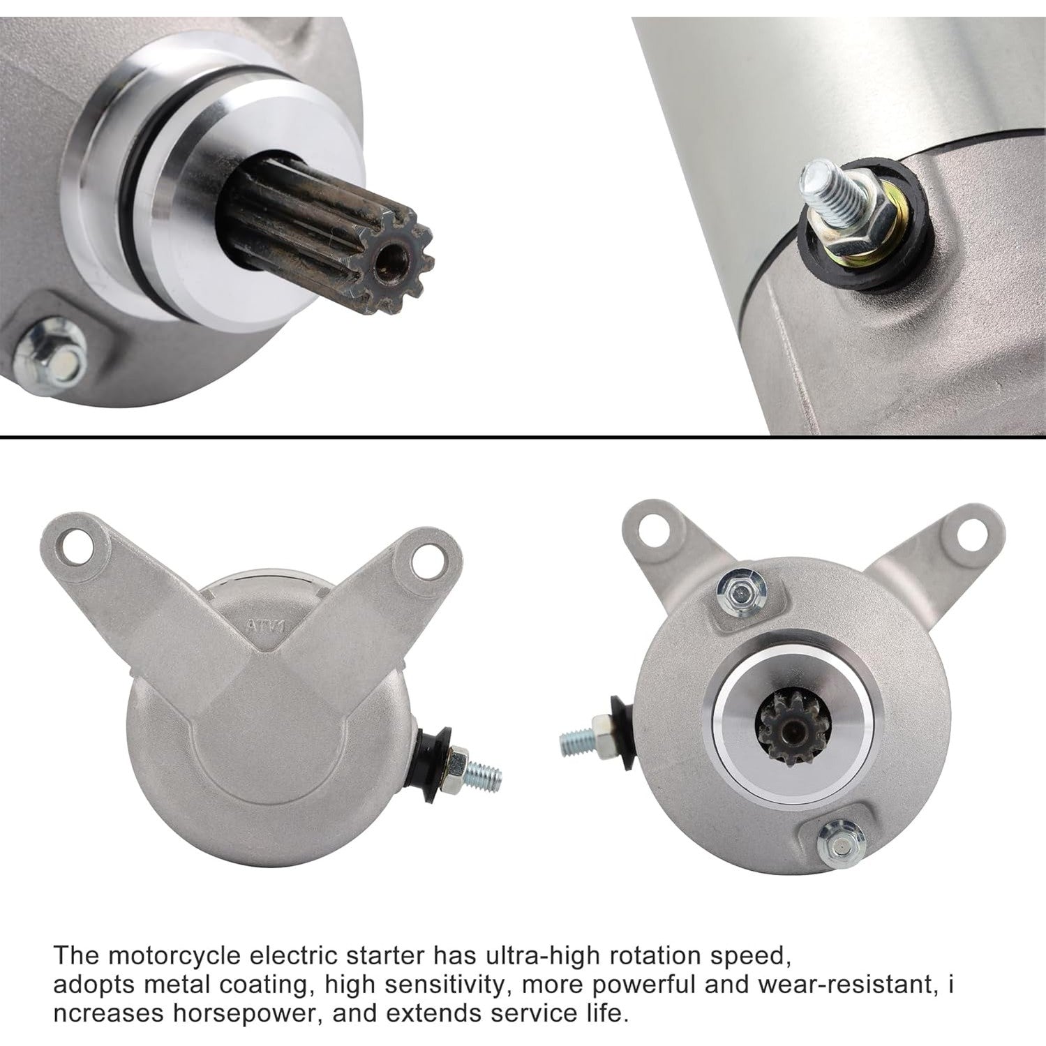 Starter Motor 10 Tooth For Suzuki LTF160/230/250 85-14 ATV