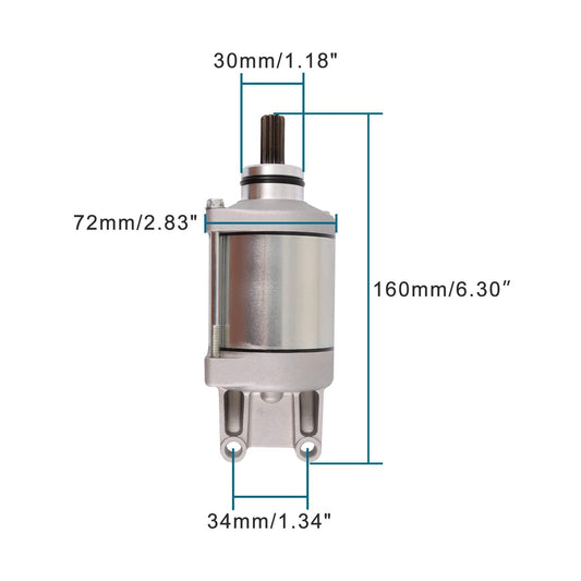 GOOFIT Starter Motor Replacement for 600cc 750cc GSXR600 GSXR750 2011-2022 31100-14J00 31100-14J10